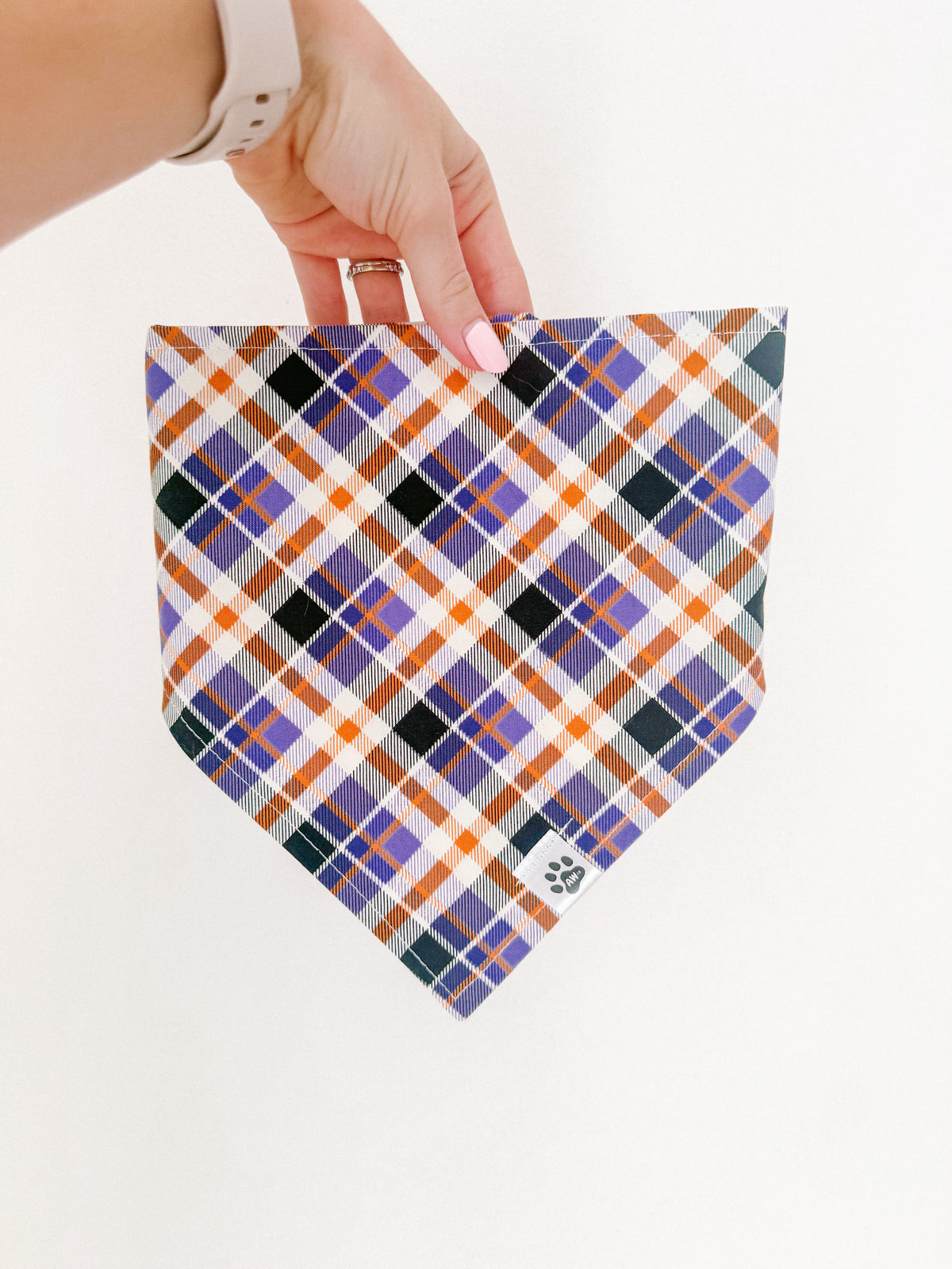 Purple Plaid Glow in the Dark