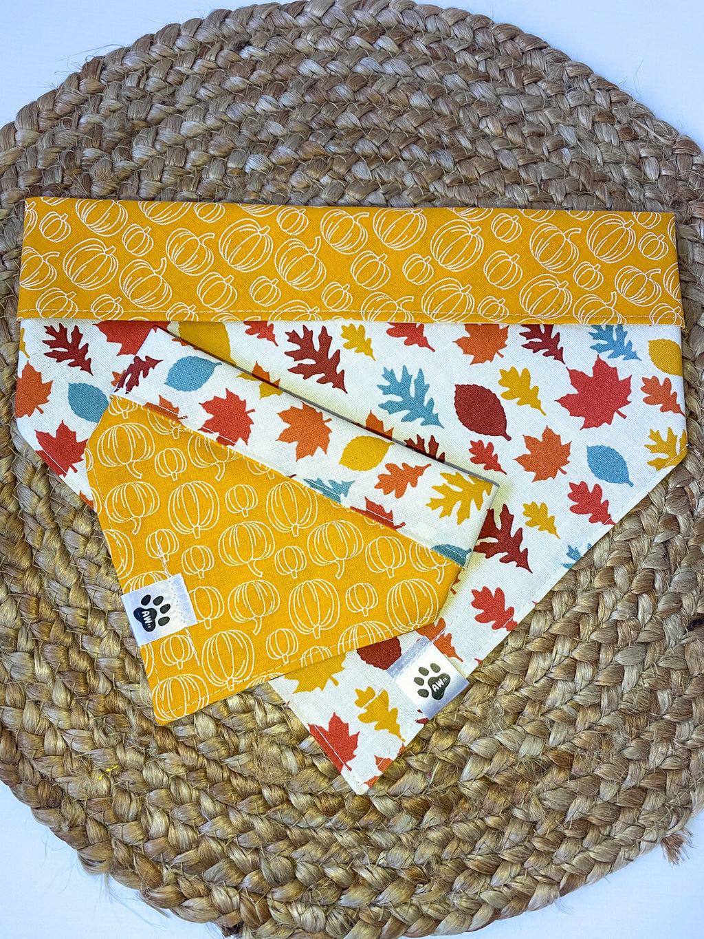 Fall Leaves - Bandana | Reversible