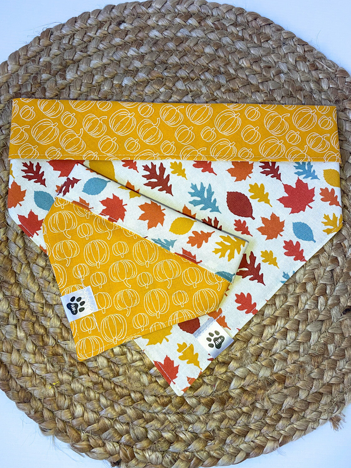 Fall Leaves - Bandana | Reversible