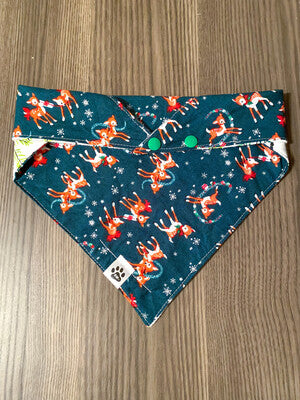 Reindeer & Mistletoe - Bandana | Reversible