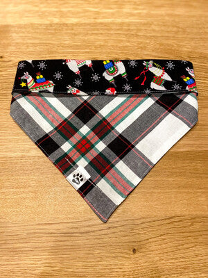 Holiday Llamas - Bandana | Reversible