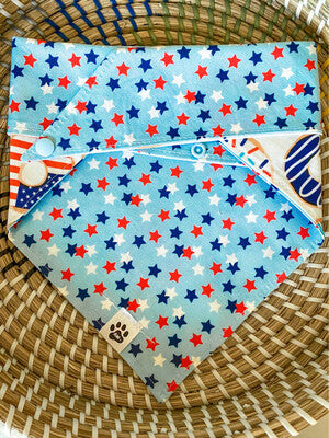 Patriotic Donuts & Stars | Bandana - Reversible