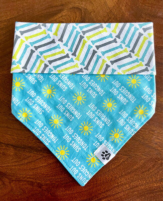 Suns Out Tongues Out Blue - Bandana | Reversible