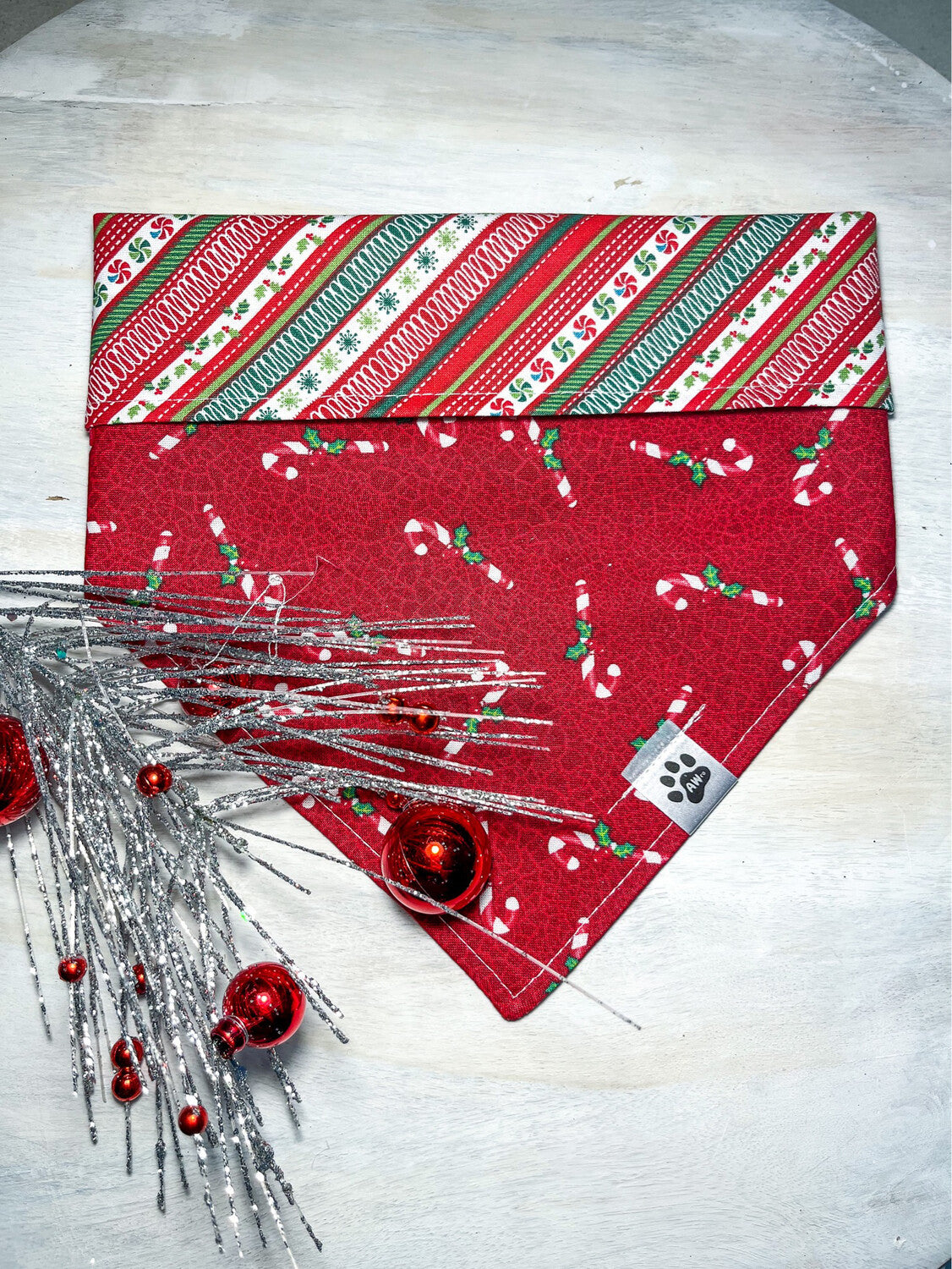 Candy Cane - Reversible - Bandana