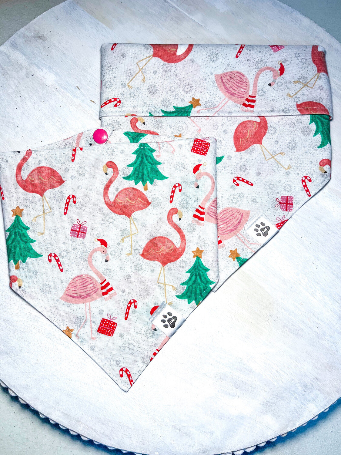 Christmas Flamingos - Bandana