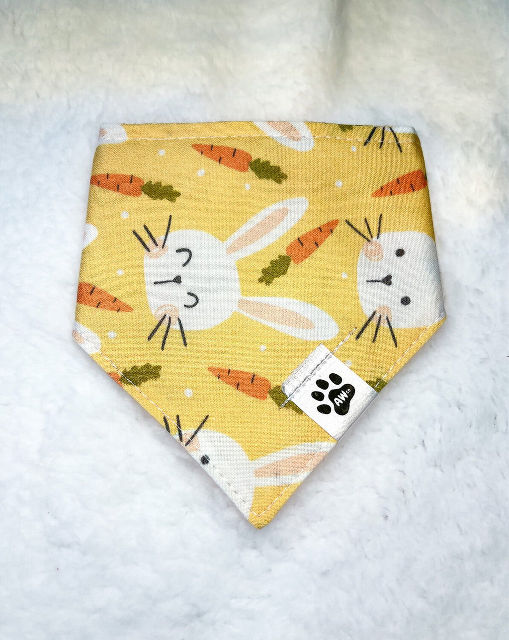 Bunnies & Carrots On Yellow