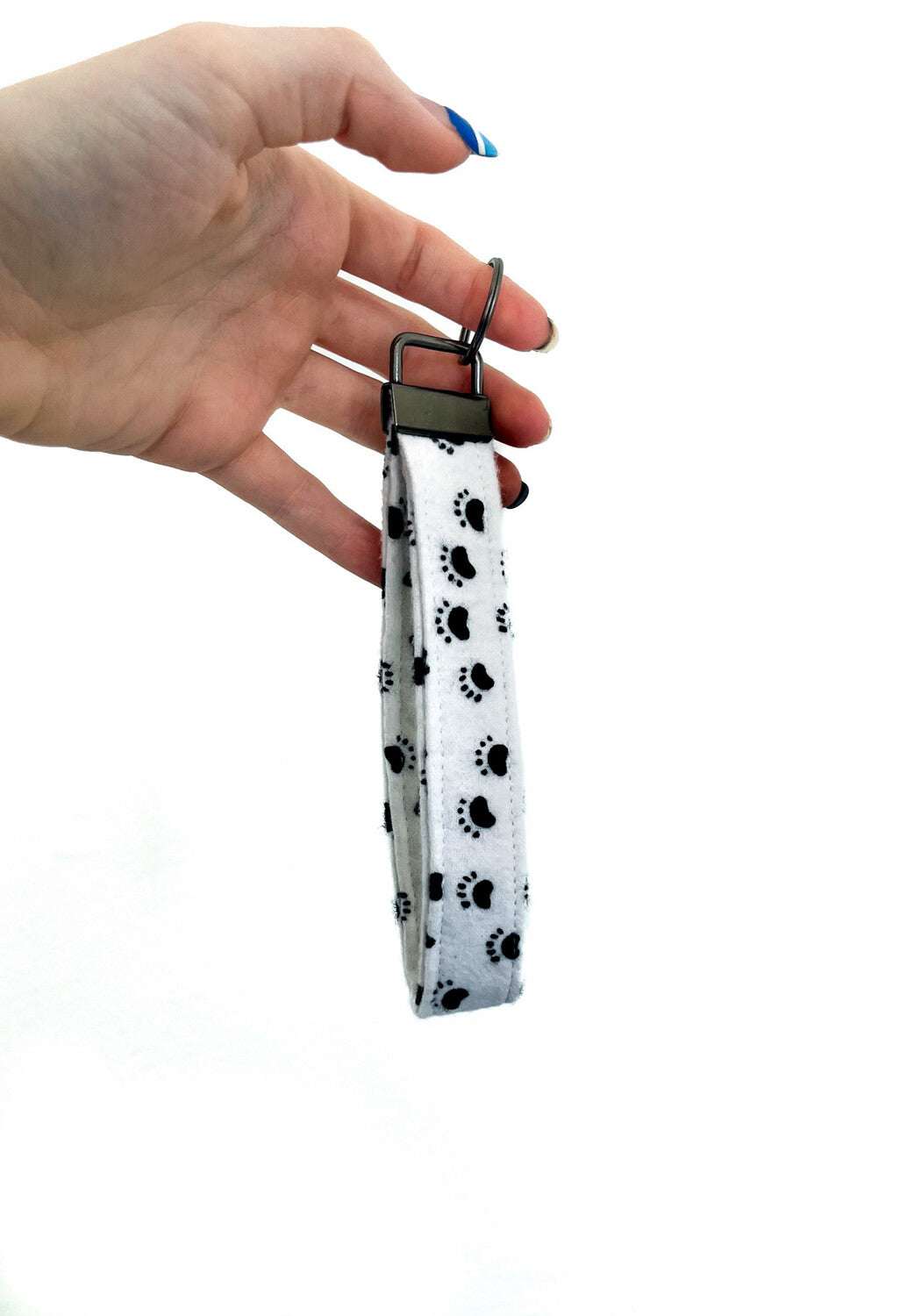 Keychain - Paw Prints - Flannel