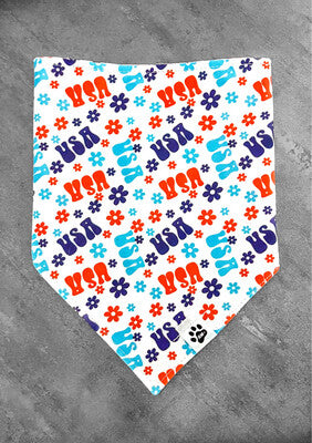USA Floral - Bandana