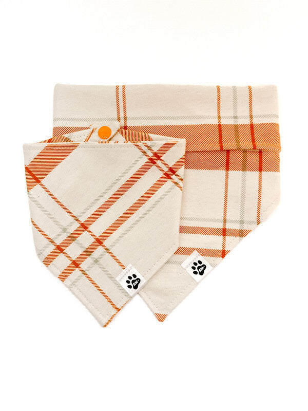 Apple Cider Plaid - Flannel Bandana