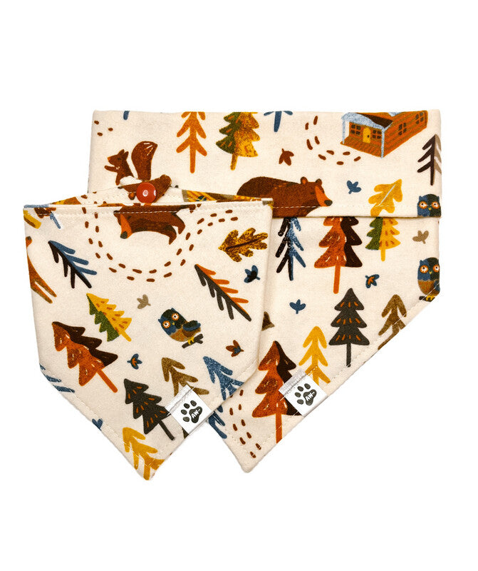 Wildlife Woodland - Flannel Bandana