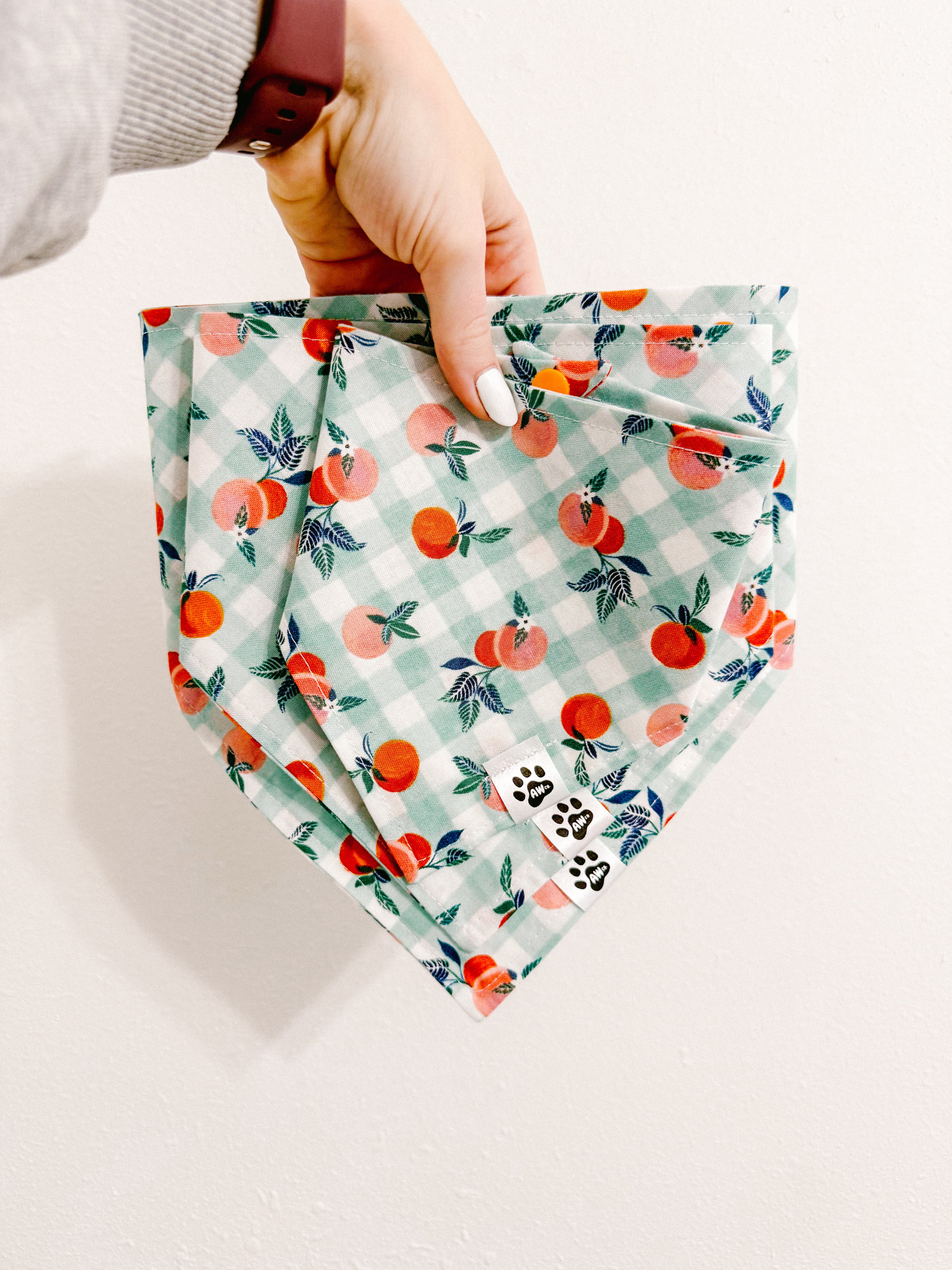 Peach Orchard - Snap On Bandana