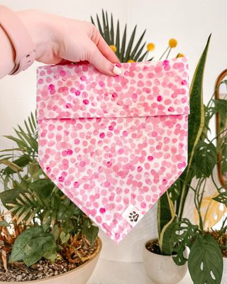 Pink Glitter Dots - Bandana