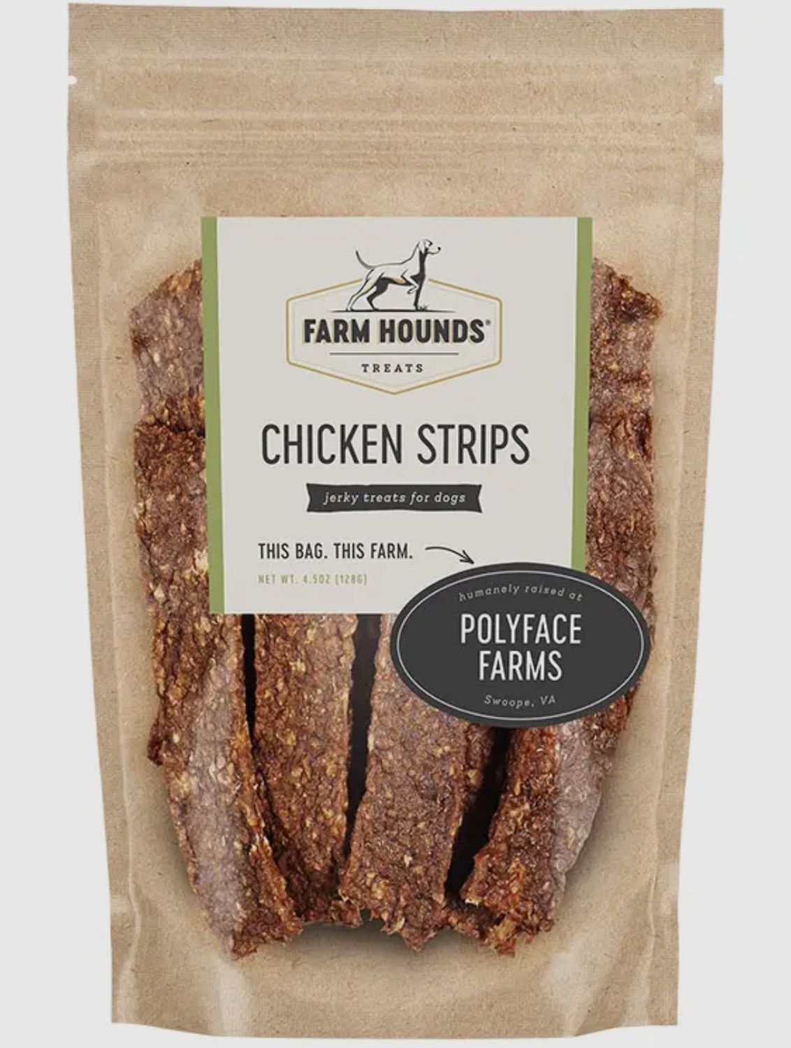 CHICKEN STRIPS - FARM HOUNDS 4.5OZ