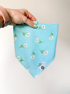 Daisies On Blue - Bandana