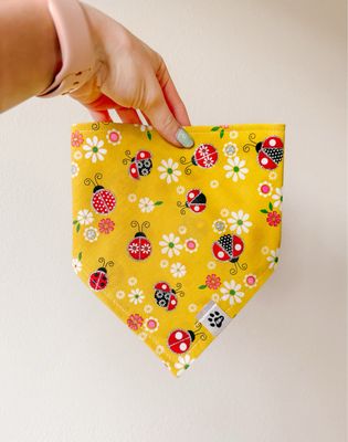 Ladybugs On Yellow - Bandana