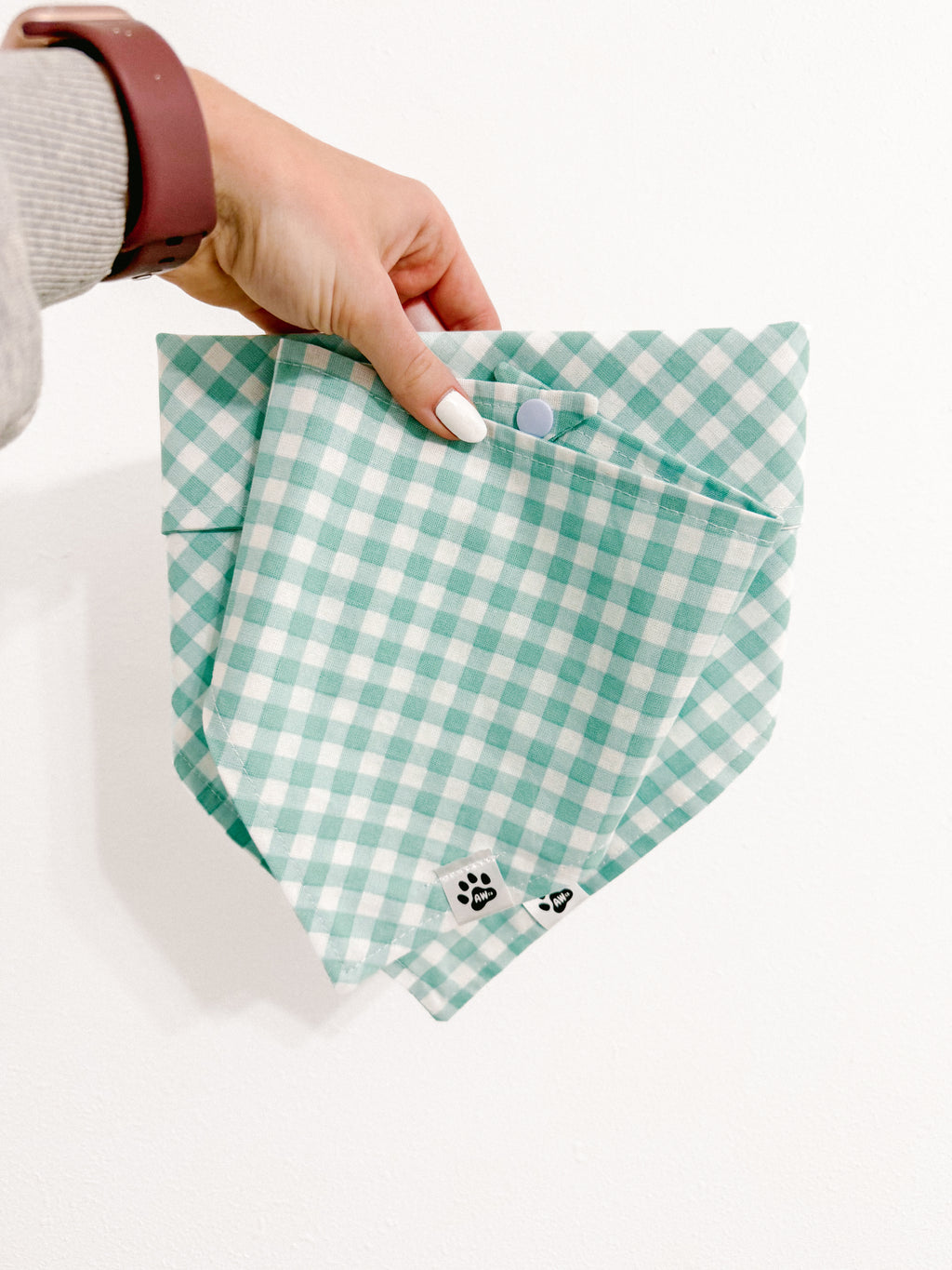 Blue Picnic - Snap On Bandana