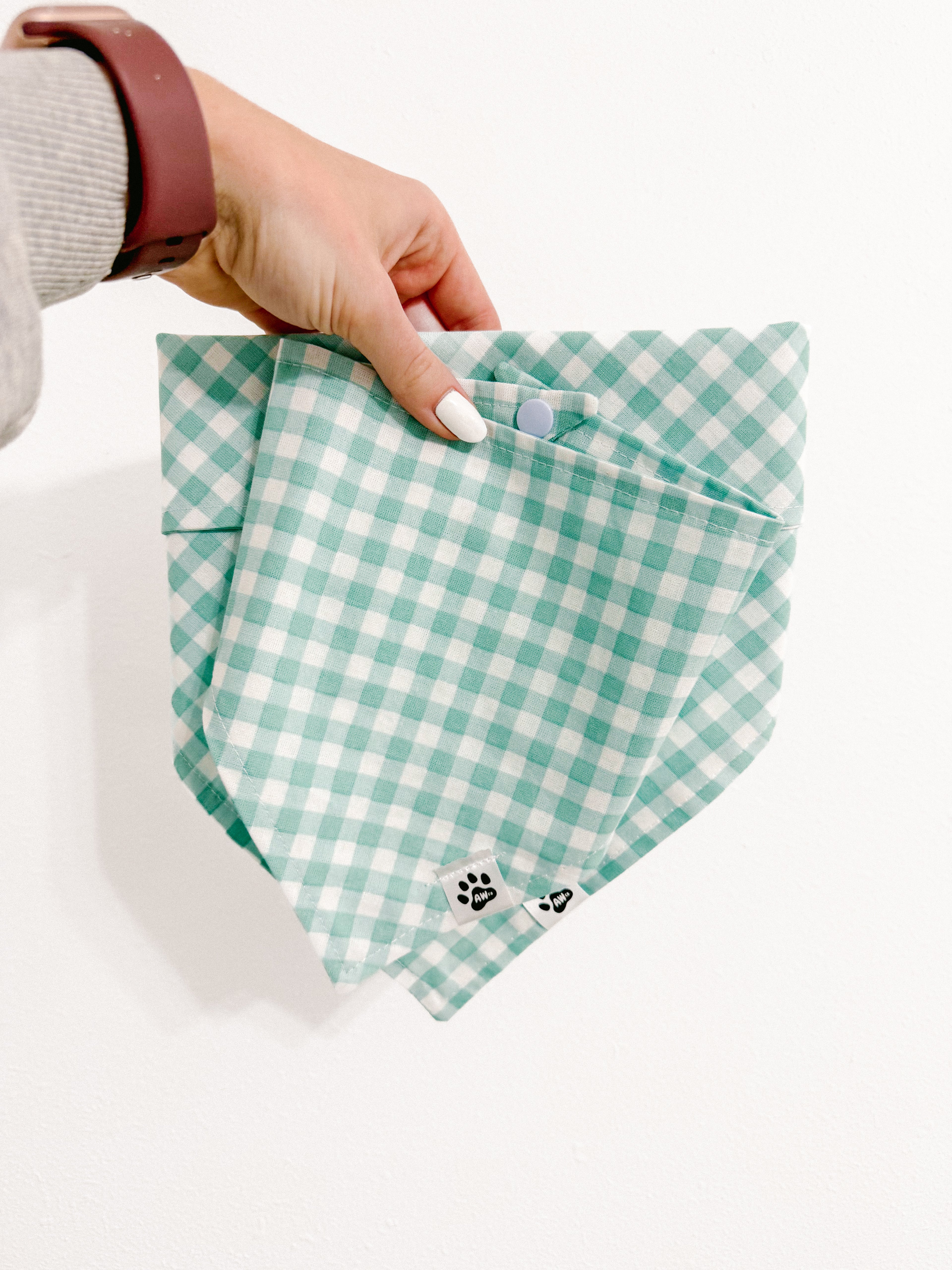 Blue Picnic - Snap On Bandana
