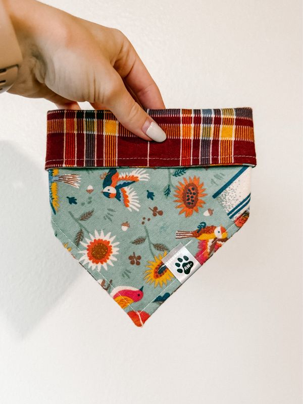 Autumn Garden - Flannel Bandana