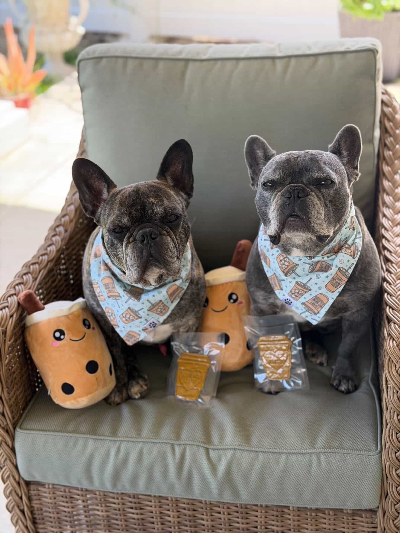 I Love My Mom A Latte Blue - Bandana