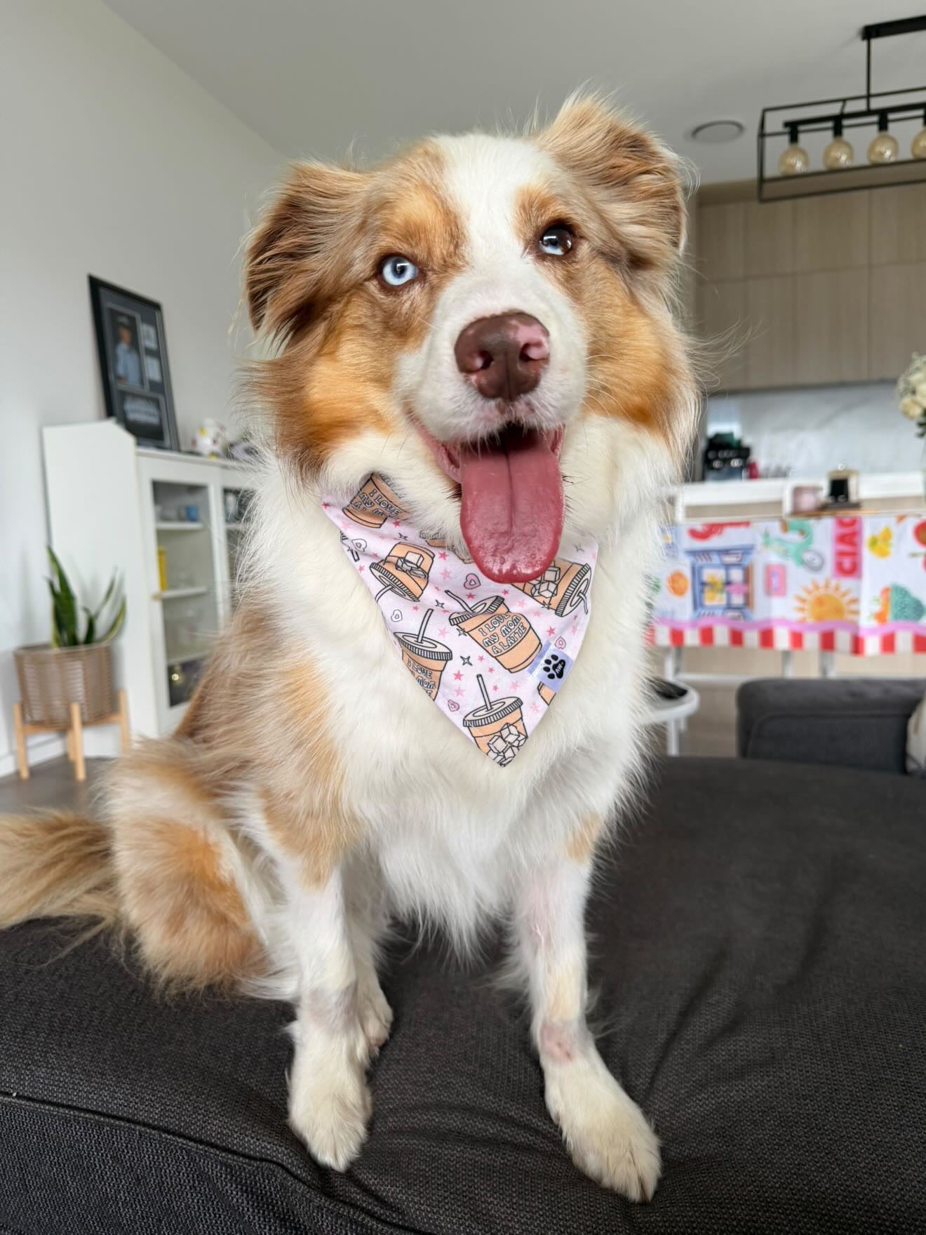 I Love My Mom A Latte Pink - Bandana