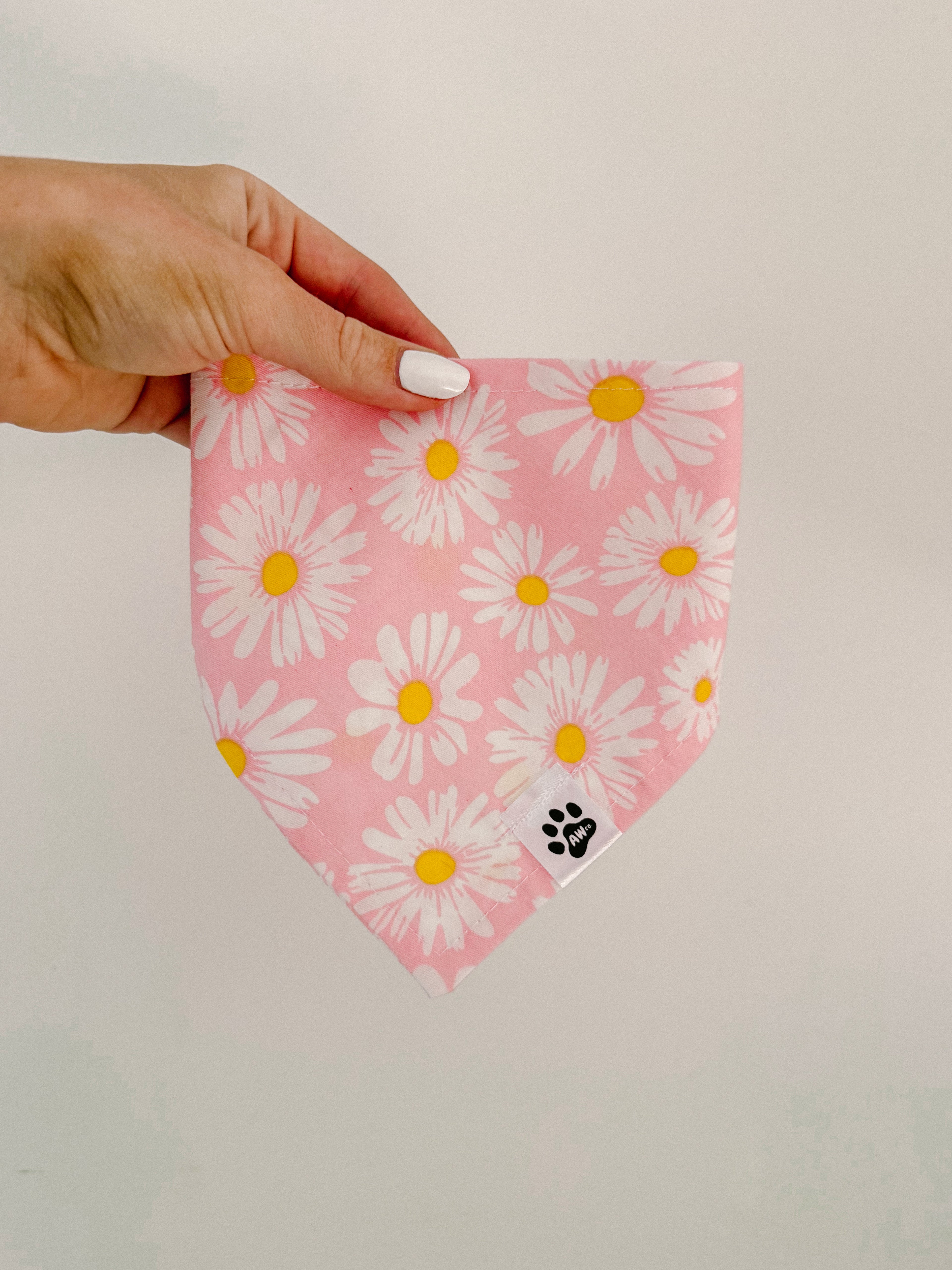 Pink Daisy Days - Snap On Bandana