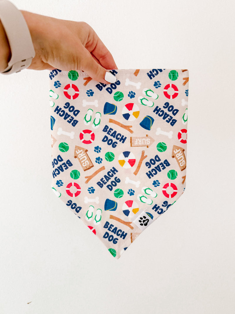 Beach Dog - Snap On Bandana