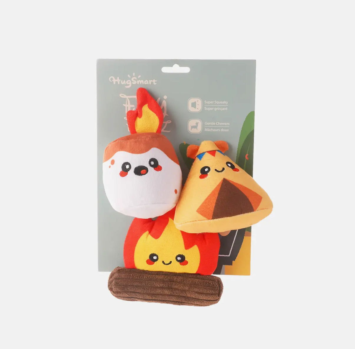 Camping Dog Plush Toys 3 pack