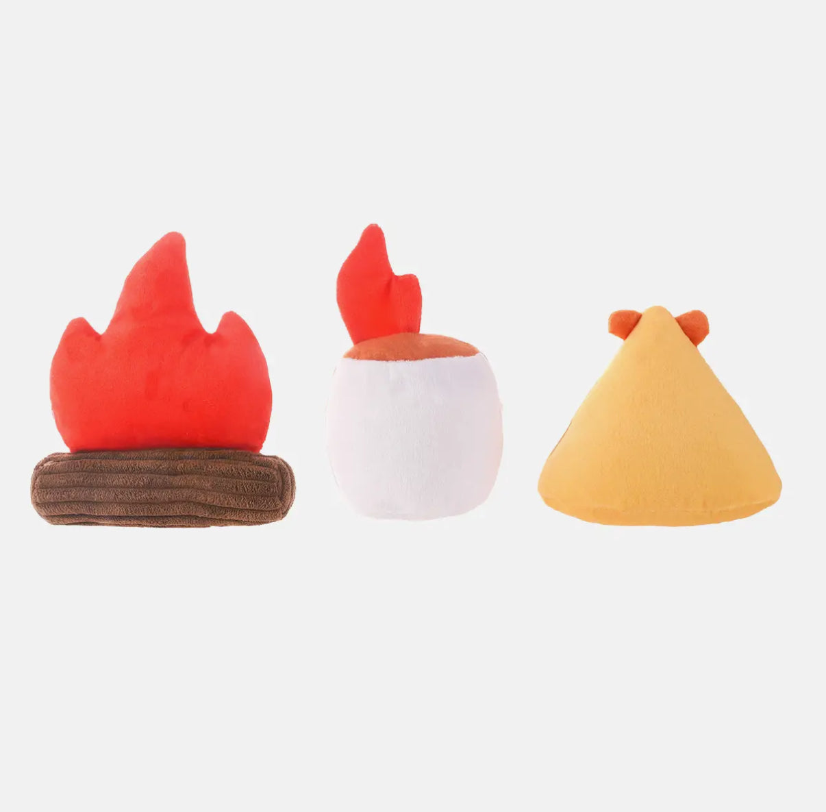 Camping Dog Plush Toys 3 pack