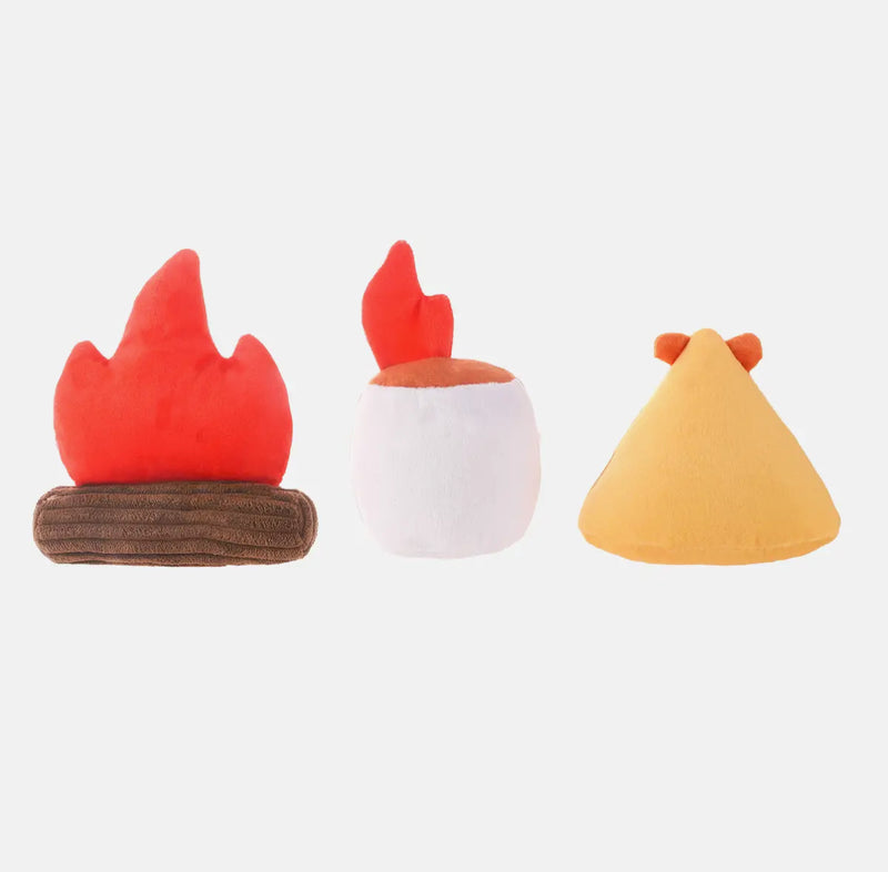 Camping Dog Plush Toys 3 pack