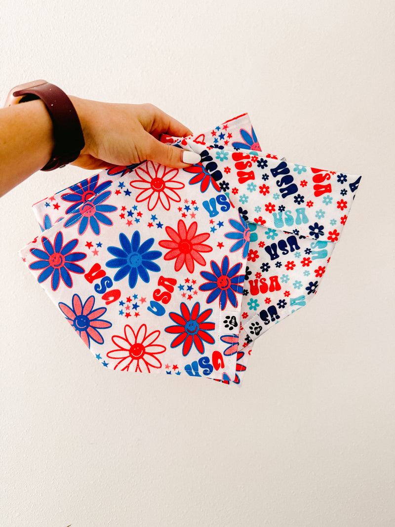 USA Flower Power - Bandana